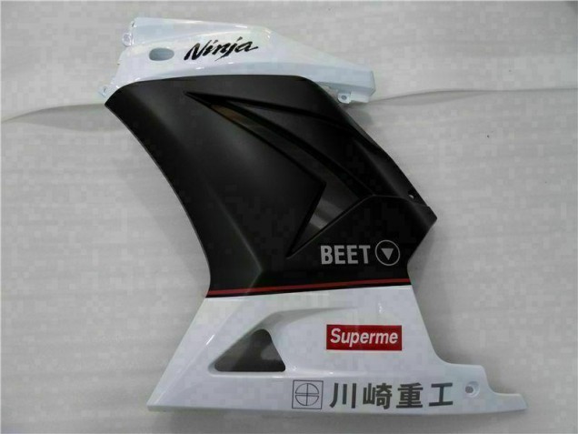 White Black Ninja 08-12 Kawasaki EX250 Motorcycle Fairings White Black Ninja 08-12 Kawasaki EX250 Motorcycle Fairings