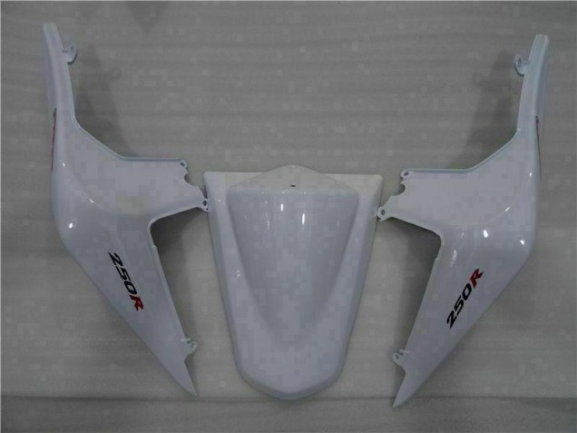 White Black Ninja 08-12 Kawasaki EX250 Motorcycle Fairings White Black Ninja 08-12 Kawasaki EX250 Motorcycle Fairings