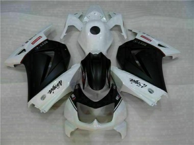 White Black Ninja 08-12 Kawasaki EX250 Motorcycle Fairings