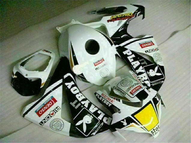 White Black Playboy 08-11 Honda CBR1000RR Motorcycle Fairing White Black Playboy 08-11 Honda CBR1000RR Motorcycle Fairing