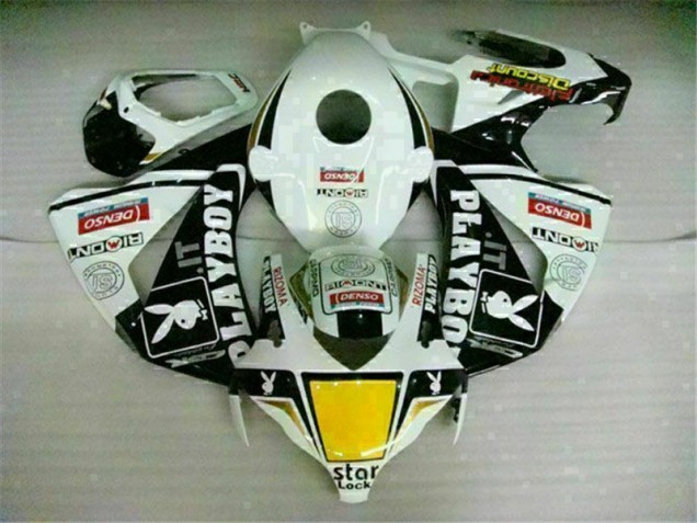 White Black Playboy 08-11 Honda CBR1000RR Motorcycle Fairing White Black Playboy 08-11 Honda CBR1000RR Motorcycle Fairing
