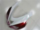 White Black Red 07-08 Kawasaki ZX6R Motorcycle Fairings