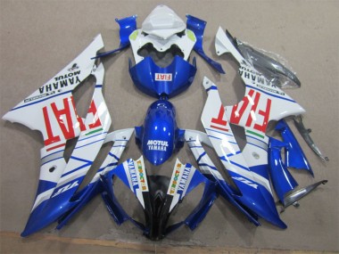 White Black Red Fiat 08-16 Yamaha YZF R6 Motorcycle Fairings