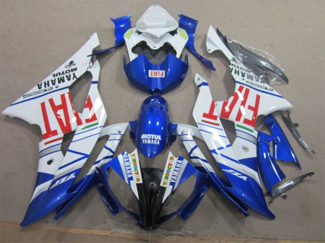 White Black Red Fiat 08-16 Yamaha YZF R6 Motorcycle Fairings