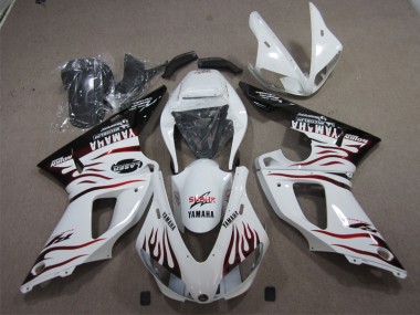 White Black Red Shark 09-11 Yamaha YZF R1 Motorcycle Fairings