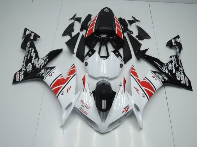 White Black Stickers 04-06 Yamaha YZF R1 Motorcycle Fairings White Black Stickers 04-06 Yamaha YZF R1 Motorcycle Fairings