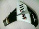 White Black West 08-11 Honda CBR1000RR Motorcycle Fairings