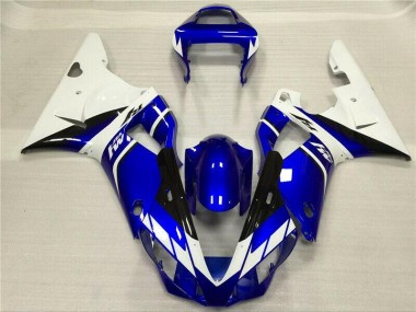 White Blue 00-01 Yamaha YZF R1 Motorcycle Fairings