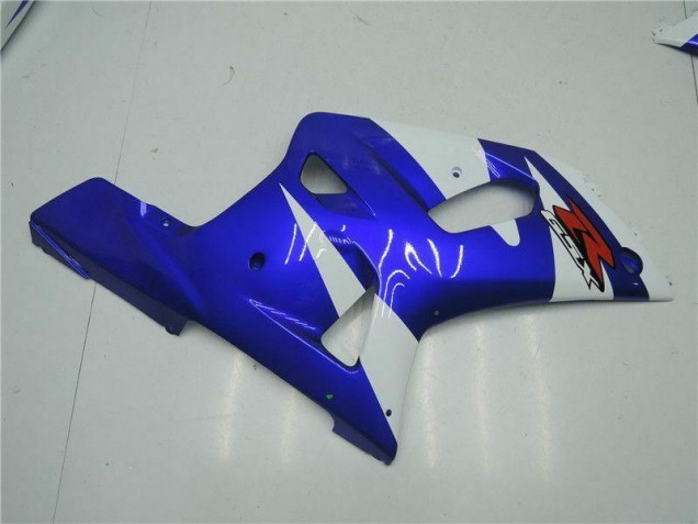 White Blue 01-03 Suzuki GSXR 600/750 Motorcycle Fairings White Blue 01-03 Suzuki GSXR 600/750 Motorcycle Fairings