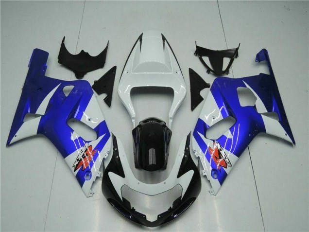 White Blue 01-03 Suzuki GSXR 600/750 Motorcycle Fairings White Blue 01-03 Suzuki GSXR 600/750 Motorcycle Fairings