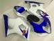 White Blue 03-04 Suzuki GSXR 1000 Motorcycle Fairings