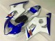White Blue 03-04 Suzuki GSXR 1000 Motorcycle Fairings