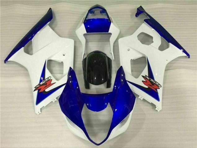 White Blue 03-04 Suzuki GSXR 1000 Motorcycle Fairings