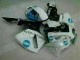 White Blue 05-06 Honda CBR600RR Motorcycle Fairing White Blue 05-06 Honda CBR600RR Motorcycle Fairing