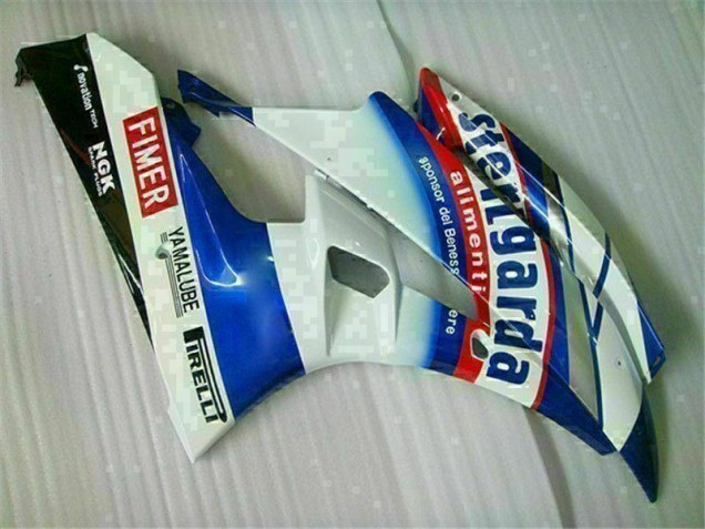 White Blue 06-07 Yamaha YZF R6 Motorcycle Fairing White Blue 06-07 Yamaha YZF R6 Motorcycle Fairing