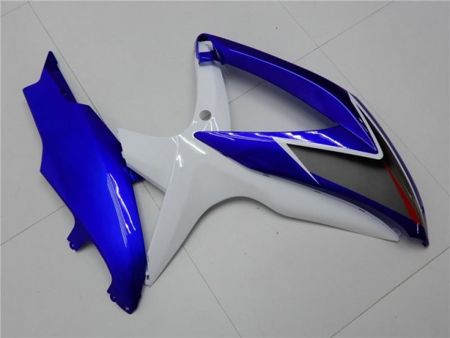 White Blue 08-10 Suzuki GSXR 600/750 Motorcycle Fairings