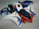 White Blue 08-11 Honda CBR1000RR Motorcycle Fairing Kits