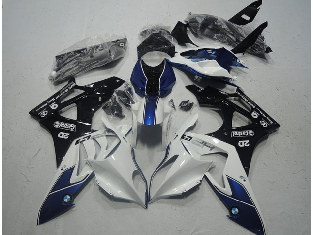 White Blue 09-14 BMW S1000RR Motorcycle Fairing White Blue 09-14 BMW S1000RR Motorcycle Fairing