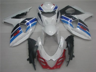 White Blue 09-16 Suzuki GSXR 1000 Motorcycle Fairings