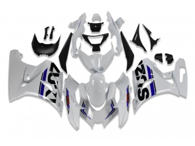 White Blue 17-21 Suzuki GSXR 1000 Motorcycle Fairings
