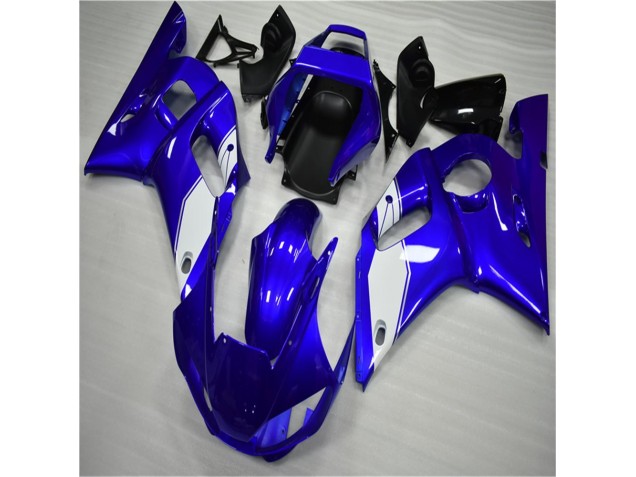White Blue 98-02 Yamaha YZF R6 Motorcycle Fairings