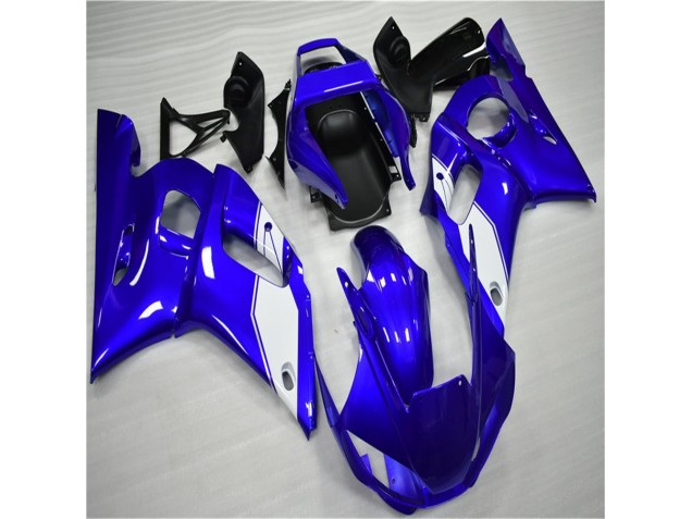 White Blue 98-02 Yamaha YZF R6 Motorcycle Fairings