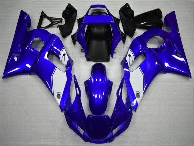 White Blue 98-02 Yamaha YZF R6 Motorcycle Fairings