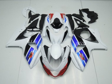 White Blue Black 09-16 Suzuki GSXR 1000 Motorcycle Fairings