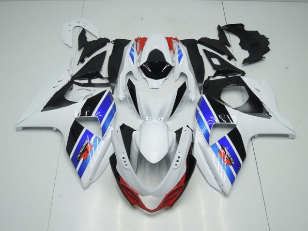 White Blue Black 09-16 Suzuki GSXR 1000 Motorcycle Fairings White Blue Black 09-16 Suzuki GSXR 1000 Motorcycle Fairings