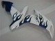 White Blue Flame 04-06 Yamaha YZF R1 Motorcycle Fairings