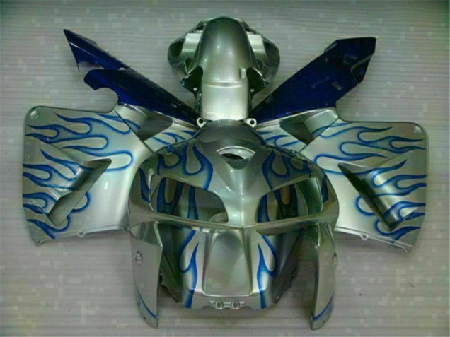 White Blue Flame 05-06 Honda CBR600RR Motorcycle Fairings White Blue Flame 05-06 Honda CBR600RR Motorcycle Fairings