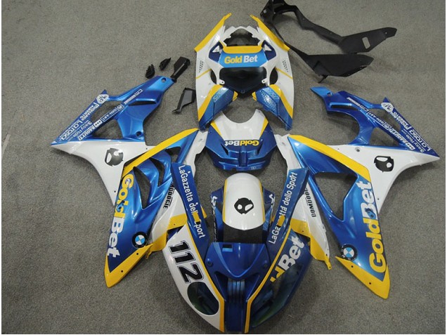 White Blue GoldBet 112 09-14 BMW S1000RR Motorcycle Fairings White Blue GoldBet 112 09-14 BMW S1000RR Motorcycle Fairings
