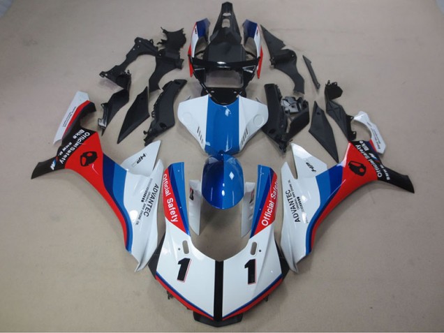 White Blue Red Advantec 15-19 Yamaha YZF R1 Motorcycle Fairings