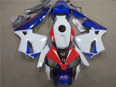 White Blue Red HRC 05-06 Honda CBR600RR Motorcycle Fairing