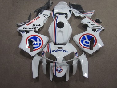 White Blue Repsol 05-06 Honda CBR600RR Motorcycle Fairings