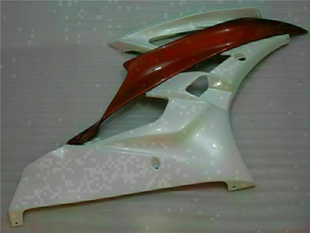 White Brown 06-07 Yamaha YZF R6 Motorcycle Fairings White Brown 06-07 Yamaha YZF R6 Motorcycle Fairings