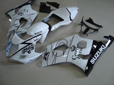 White Corona 03-04 Suzuki GSXR 1000 Motorcycle Fairings