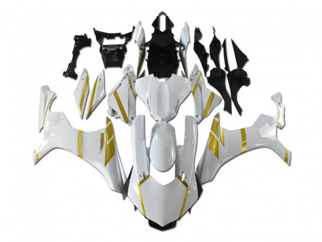 White Gold 15-19 Yamaha YZF R1 Motorcycle Fairings White Gold 15-19 Yamaha YZF R1 Motorcycle Fairings