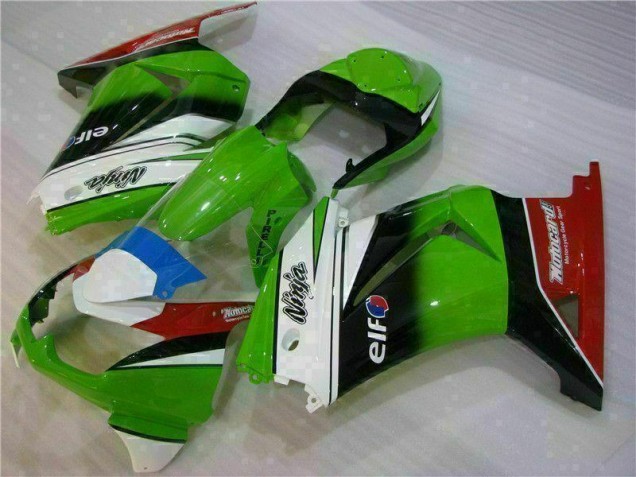 White Green Black Ninja 08-12 Kawasaki EX250 Motorcycle Fairings