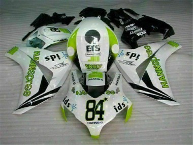 White Green Hannspree 84 08-11 Honda CBR1000RR Motorcycle Fairings