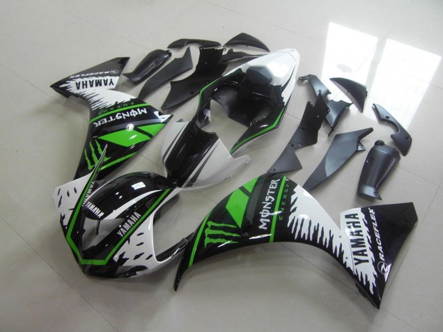 White Green Monster 09-11 Yamaha YZF R1 Motorcycle Fairings