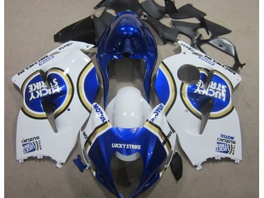 White Lucky Strike Blue Motul 96-07 Suzuki GSXR 1300 Hayabusa Motorcycle Fairings