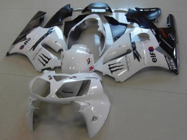 White Monster 02-06 Kawasaki ZX12R Motorcycle Fairings