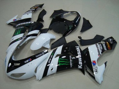 White Monster 06-07 Kawasaki ZX10R Motorcycle Fairings