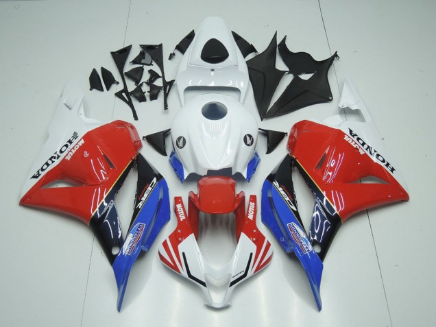 White Motul Red Blue 09-12 Honda CBR600RR Motorcycle Fairings White Motul Red Blue 09-12 Honda CBR600RR Motorcycle Fairings