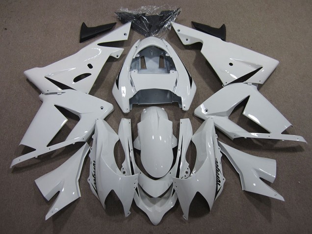 White Ninja 03-05 Kawasaki ZX10R Motorcycle Fairings White Ninja 03-05 Kawasaki ZX10R Motorcycle Fairings