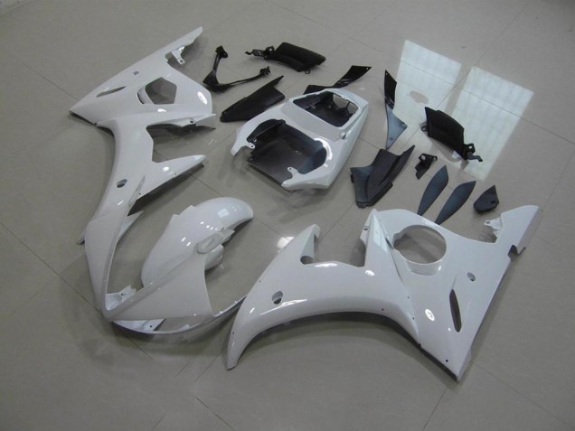 White No Decals 03-05 Yamaha YZF R6 Motorcycle Fairings