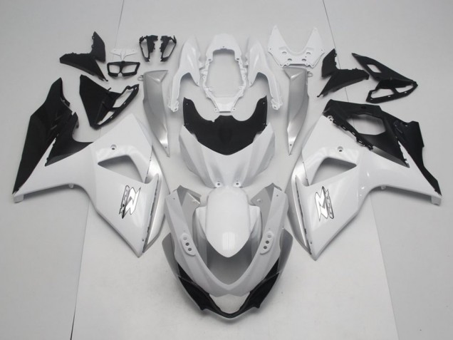 White OEM Style 09-16 Suzuki GSXR 1000 Motorcycle Fairings