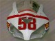 White Red 04-05 Honda CBR1000RR Motorcycle Bodywork White Red 04-05 Honda CBR1000RR Motorcycle Bodywork