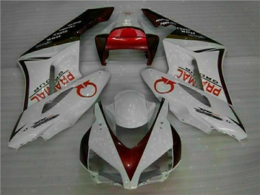 White Red 04-05 Honda CBR1000RR Motorcycle Fairing Kits